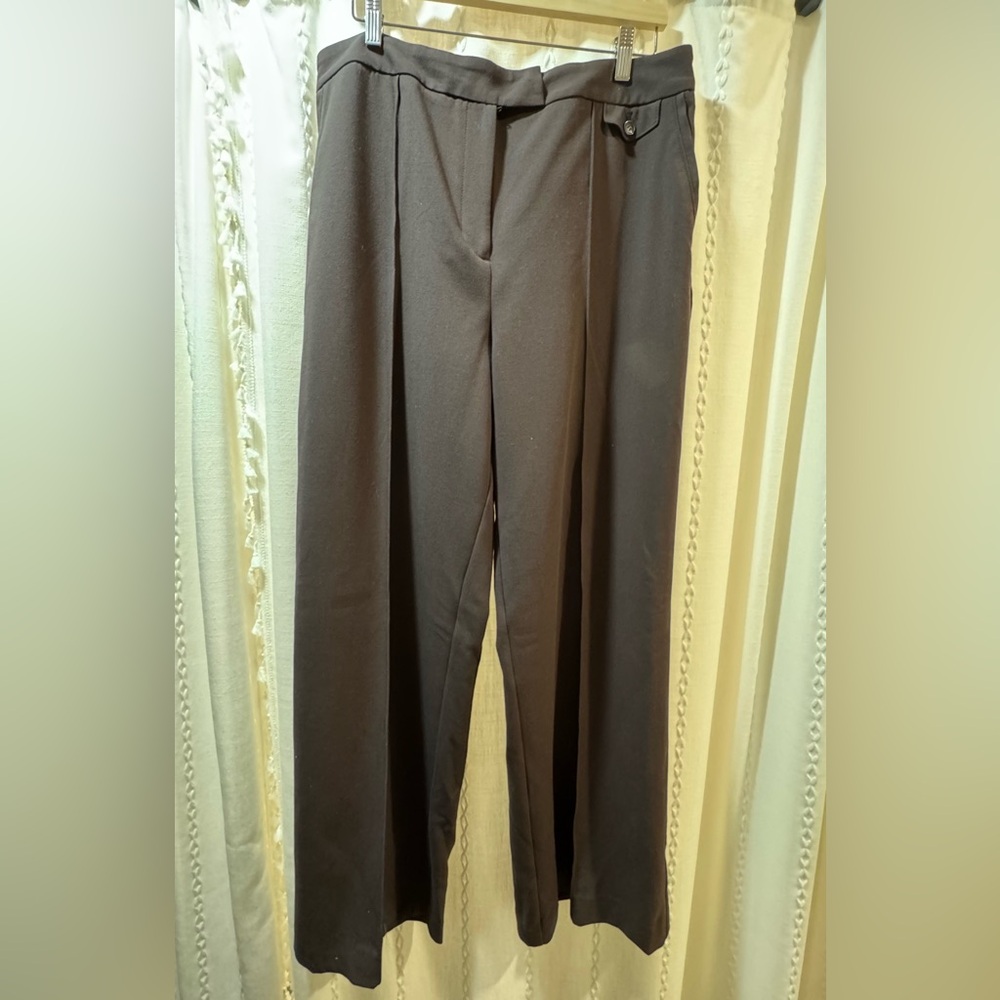 Liz Claiborne Wide Leg Trousers – Chocolate Brown – Size 14